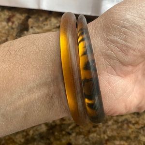 Alexis Bittar Bangles (leopard and brown one)